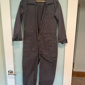 Alex Mill Black Long-Sleeve Coverall Jumpsuit